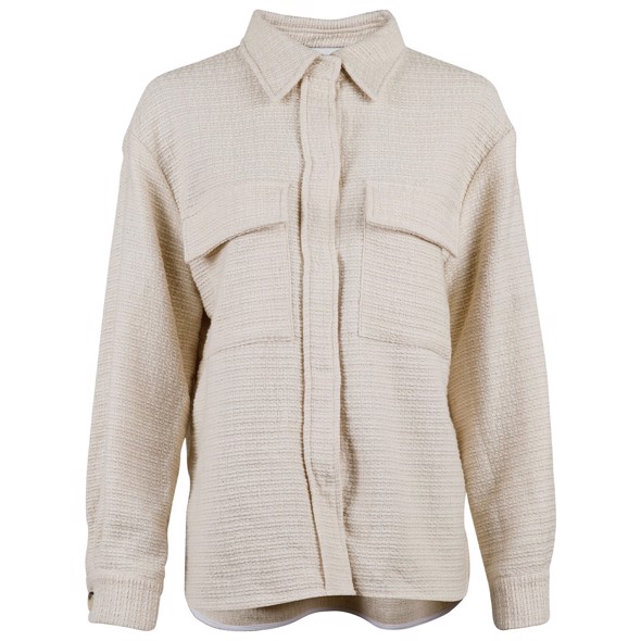 Litta Solid Boucle Jacket Off White