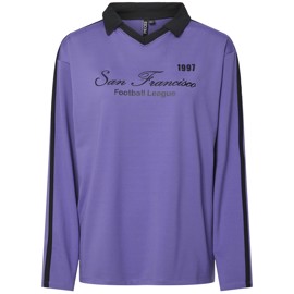 PCFENG LS OVERSIZE POLO - VIOLET