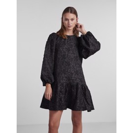 PCGRETCHEN LS SHORT DRESS BLACK