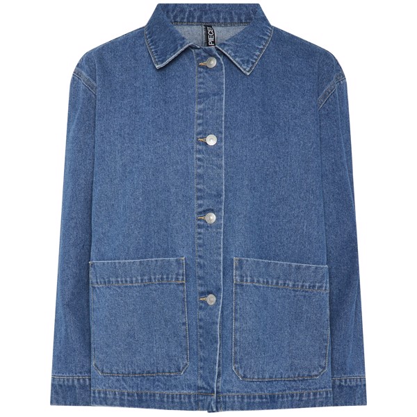 PCCHRISSY LS DENIM LOOSE SHIRT