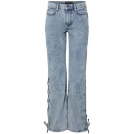 PCFENDA MW STRAIGHT DENIM JEANS