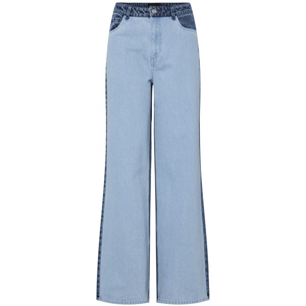 PCFAMY HW WIDE DENIM JEANS