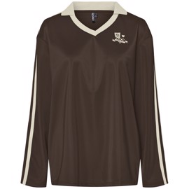 PCGRACE LS POLO SHIRT CHICORY COFFEE BIRCH