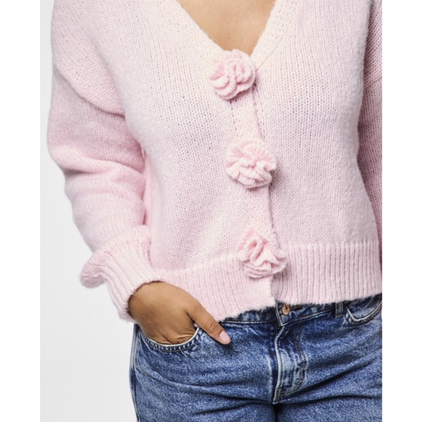 PCFATIMA LS KNIT CARDIGAN