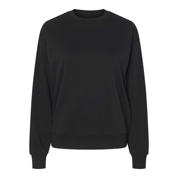 PCCHILLI LS OVERSIZED SWEAT NOOS BLACK