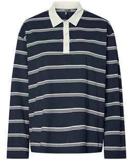 PCSADIE LS POLO TOP NAVY