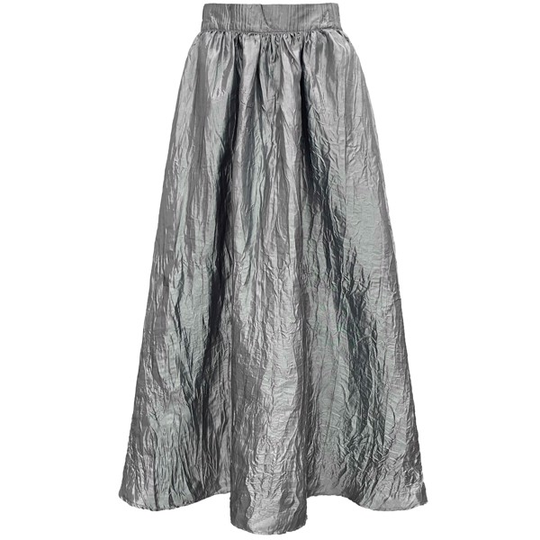 SILVIA LONG SKIRT SILVER GREY