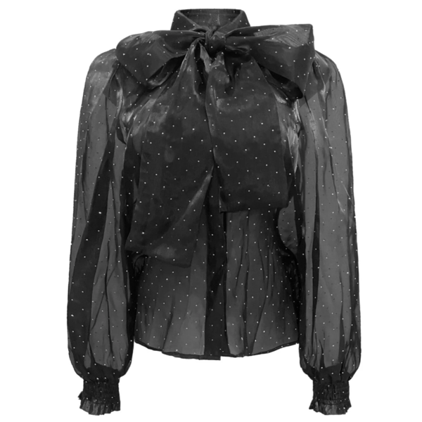 ELINA LS BLOUSE BLACK DIAMOND