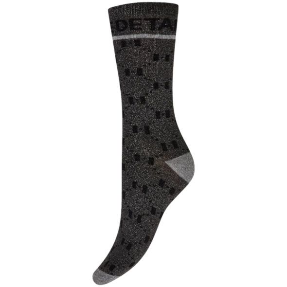 Sock W/Lurex Grey Silver
