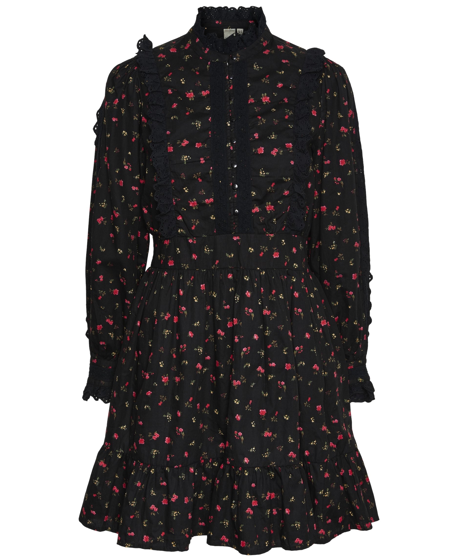 YAS Yastamaly LS Dress S - Vestito Donna Mini Con Stampa Tutta Superficie