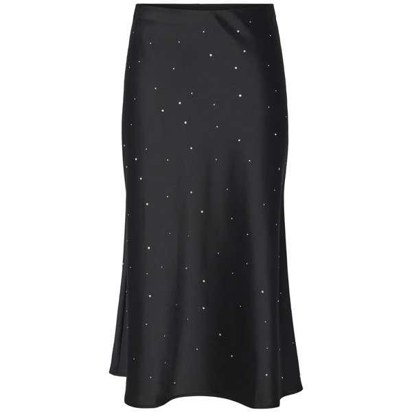 YASPELLA RHINESTONE HW MIDI SKIRT