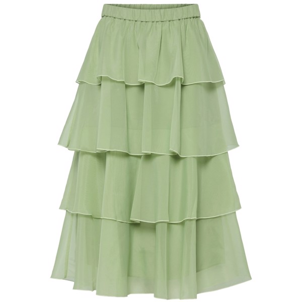 YASELOISE HW MIDI SKIRT QUIET GREEN