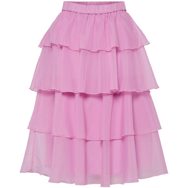 YASELOISE HW MIDI SKIRT FUCHSIA PINK