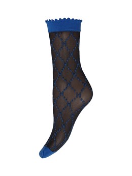 Logo Sock 25 denier Black Blue