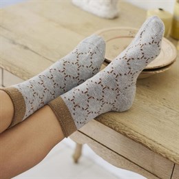 Cosy Socks Logo Light Grey