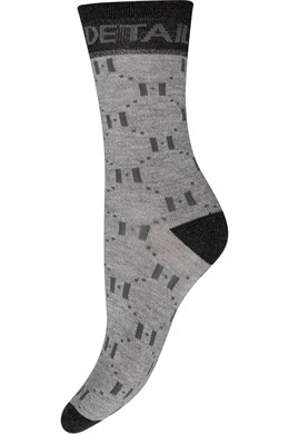 Sock W/Lurex Grey
