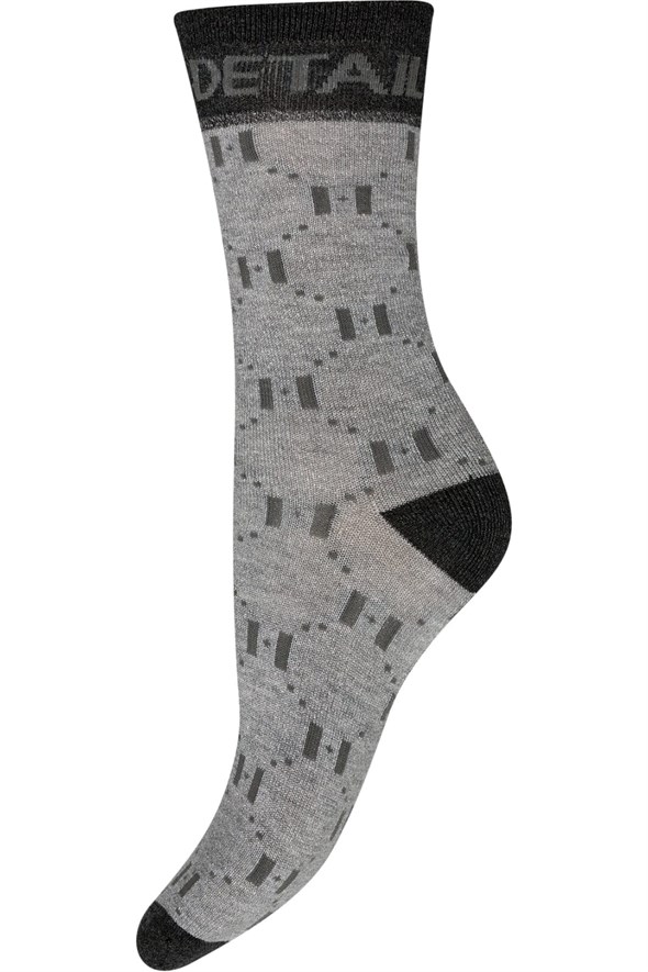 Sock W/Lurex Grey