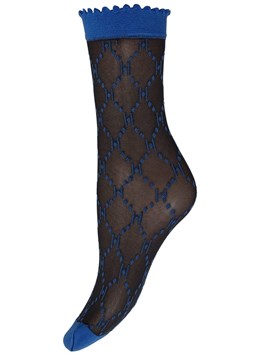 Logo Sock 25 denier Black Blue