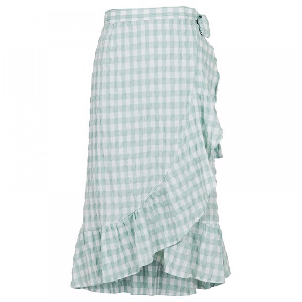 Mika Summer Check Skirt mint