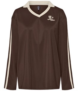 PCGRACE LS POLO SHIRT CHICORY COFFEE