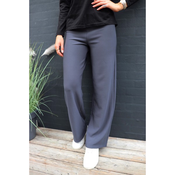 HENNE WIDE PANTS ANTHRACITE GREY